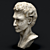 Sculpted Face Statue: Intricate Design & Detail 3D model small image 2
