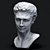 Sculpted Face Statue: Intricate Design & Detail 3D model small image 3