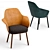 Elegant Linus Marco Dessi Chair 3D model small image 2