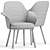 Elegant Linus Marco Dessi Chair 3D model small image 4