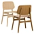 Soborg Chair: Elegant Wood Design 3D model small image 1