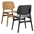 Soborg Chair: Elegant Wood Design 3D model small image 2