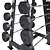 Hammer Strength Barbell Storage 3D model small image 2