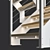 Title: Loft-Style White Staircase 3D model small image 2