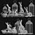 Essex Bunny Pottery Barn Decor Set 3D model small image 4