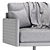 Mabel Lounge Armchair: Comfort and Style 3D model small image 5