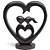 Romantic Iron Love Statue for Home Decor 3D model small image 5