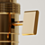 Title: Elegant Brass Pendant Light 3D model small image 2
