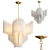 Elegant Chandelier Collection: Knappa, Krusning, Eichholtz Pulsar, Glass Leaf 3D model small image 3