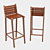 Contemporary 3D Bar Chair 3D model small image 1
