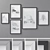 Title: 100-Piece Photo Frames Collection 3D model small image 1