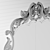 Elegant Reflection: Classic Mirror 90x77cm 3D model small image 3