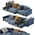 Flexteam Reef Sofa: Stylish & Comfortable 3D model small image 2