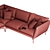 Hugo's Comfort Lux Corner Sofa 3D model small image 5