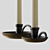 Archer Bronze Candlestick Holder - Elegant & Versatile 3D model small image 7