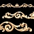 Elegant Carved Trim 3D model small image 2