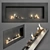 Zefire Bio Fireplace - Sleek and Stylish 3D model small image 1