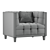 Velvet Mariel Chair with Acrylic Legs 3D model small image 5