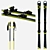 Fischer RC4 Slalom Ski Bundle: Ski, Sticks, Bindings 3D model small image 1