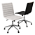 Sleek Noir Task Chair: Superior Design 3D model small image 2