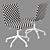 Sleek Noir Task Chair: Superior Design 3D model small image 4