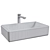 Villeroy & Boch Antheus Rectangular Countertop Sink 3D model small image 3