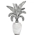 Tropical Palm in White Pot - Exotic, Indoor Plant 3D model small image 5