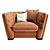 Elegant Paolo Armchair 3D model small image 2
