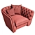 Elegant Paolo Armchair 3D model small image 5
