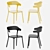 Sleek Plastic Arm Chair: Hangon Excellence 3D model small image 4