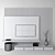 Modern TV Wall Set 3D model small image 2