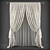 Elegant Poly-Blend Curtains 3D model small image 1