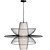 Elegant Wire Hanging Chandelier 3D model small image 3