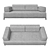 La Forma Sofa Compo: Transform Your Space 3D model small image 3