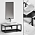 Catalano Horizon 60x35: Stylish Aluminum Sink with Mirror 3D model small image 1