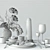 Heracleum Tableware Collection: Elegant and Versatile 3D model small image 3
