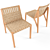 Elegant Beechwood Marta Chair 3D model small image 3