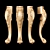 Title: Elegance Carved Leg for CNC & Close-Up Renders 3D model small image 1