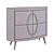 Modern Glass-Top MDF Sideboard 3D model small image 3