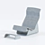 Heated Concrete Armchair 3D model small image 3