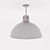 Sleek Gray Dome Pendant 3D model small image 3