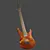 Blender-Crafted Electric Guitar 3D model small image 1
