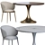 Elegant Mun Chair and Stylish Dining Table 3D model small image 4