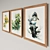 Zeng Xiao Lian Paintings Set: Aged Canvas 3D model small image 2