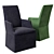 Title: Tessa Skirted Arm Chair: Elegant and Timeless 3D model small image 2