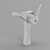 GROHE Dual Size Faucet: Modern & Detailed 3D model small image 5