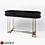 Cosmo Porto Console: Elegant Black Wood Table 3D model small image 1