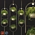 Metal Hanging Lamp Indoor Plant Partition 3D model small image 1