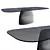 Elegant Gran Sasso Dining Table 3D model small image 1