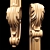 Elegant Classic Carved Leg: High-Quality, CNC-Compatible 3D model small image 6